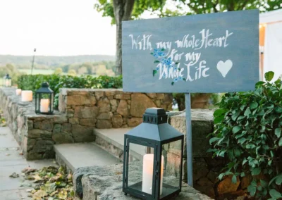 Wedding ceremony held at Great Meadow