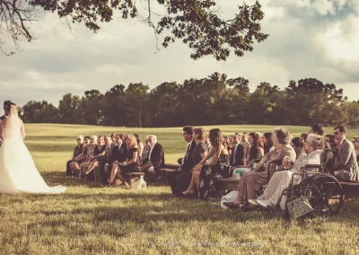 Wedding ceremony held at Great Meadow