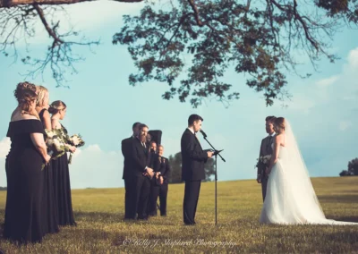 Wedding ceremony held at Great Meadow