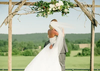 Wedding ceremony hosted at Great Meadow