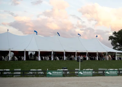 Tent for event at Great Meadow